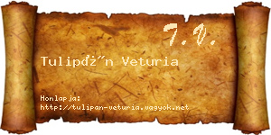 Tulipán Veturia névjegykártya